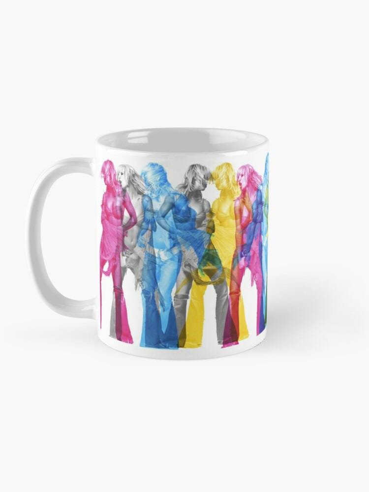 Britney Spears Rainbow Mug | Colorful Pop Music Fan Coffee Cup