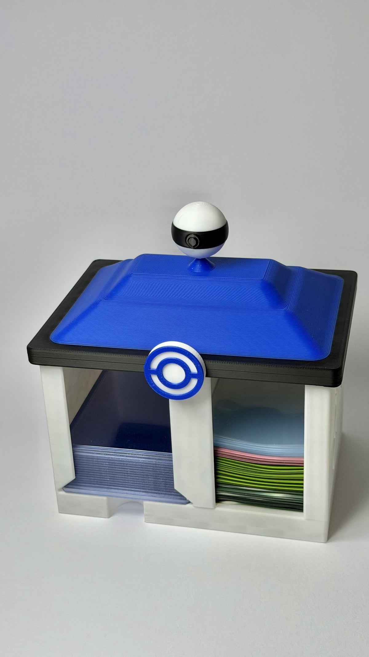 Pokemart Sleeve & Top Loader Holder | Pokemon TCG Storage Organiser | Card Sleeve Stand | Toploader Storage | Pokemon Center