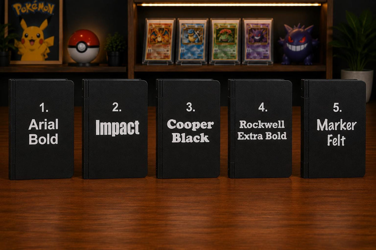 Personalised Toploader Binder | Custom Pokémon Card Binder | TCG Card Storage Book | Standard Top Loader Holder | 3D Printed Collector Gift